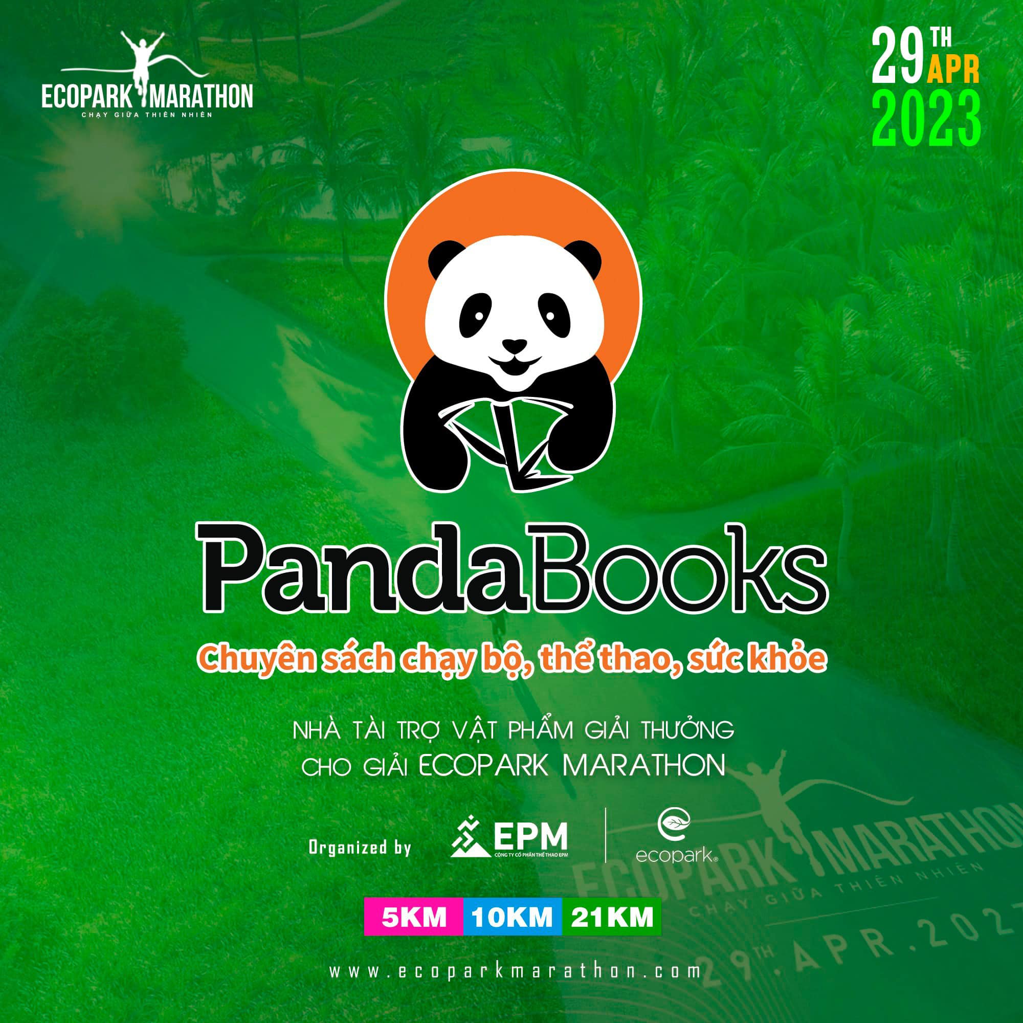 Thumbnail PandaBooks: NHÀ TÀI TRỢ VẬT PHẨM GIẢI THƯỞNG CHO GIẢI ECOPARK MARATHON