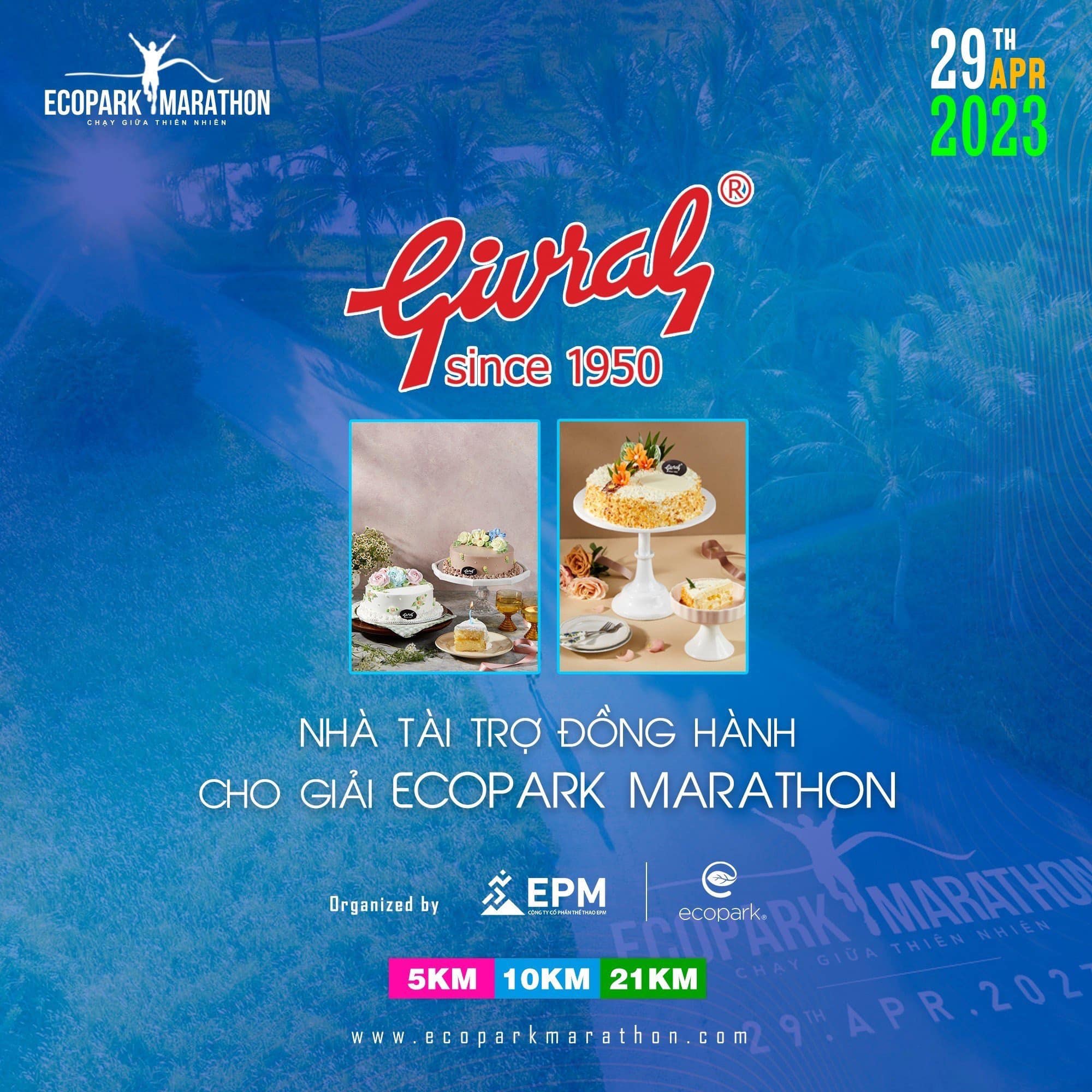 Thumbnail GIVRAL BAKERY: NHÀ TÀI TRỢ ĐỒNG HÀNH CÙNG GIẢI ECOPARK MARATHON